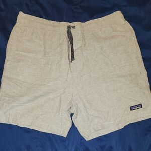 Patagonia Men's Tan Lightweight Hemp Cotton Shorts